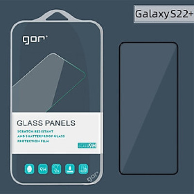 Kính Cường Lực Gor cho Samsung Galaxy S22/ Galaxy S22 Plus Full Màn, Viền Đen Cao Cấp, Hãng Gor (Fullbox) - Hàng nhập khẩu