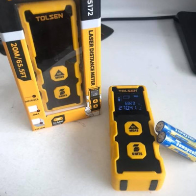 THƯỚC LẤY GÓC - KHOẢNH CÁCH ĐA NĂNG 20M TOLSEN 35172 - HÀNG CHÍNH HÃNG