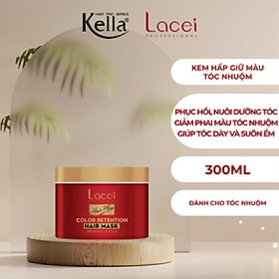 Kem hấp dầu giữ màu tóc nhuộm Lacei Hair Plexx (Hũ 300ml)