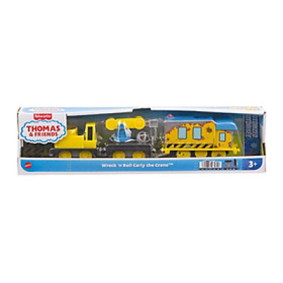 Đồ Chơi Mô Hình Đầu Kéo Và 2 Toa Tàu Carly & Crane THOMAS FRIEND HFX97