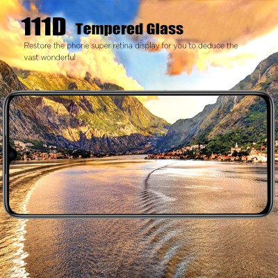 Miếng dán kính cường lực full 111D cho Samsung Galaxy A01 hiệu HOTCASE mỏng 0.3mm, độ cứng 9H - Hàng nhập khẩu