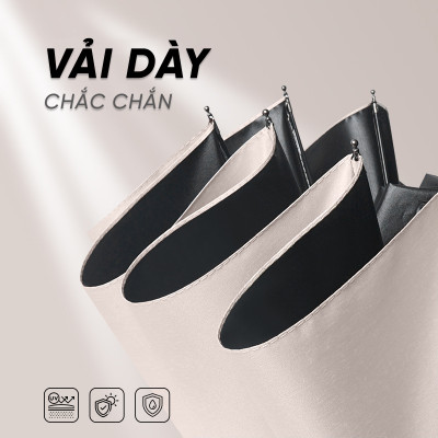 Ô Chống Nắng Che Mưa Cản UV Tự Động Đóng Mở Khung 12 Xương - Dù Đi Mưa 