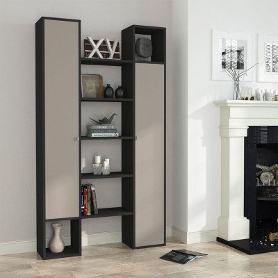 Kệ đỡ sách bằng gỗ công nghiệp MDF màu xanh SMLIFE Brandon
