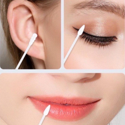 Dụng cụ trang điểm làm đẹp - Set hộp 200c tăm bông ngoáy tai lớn cao cấp với 2 đầu tăm thiết kế hình dáng khác nhau làm sạch sâu bên trong , an toàn và tiện lợi