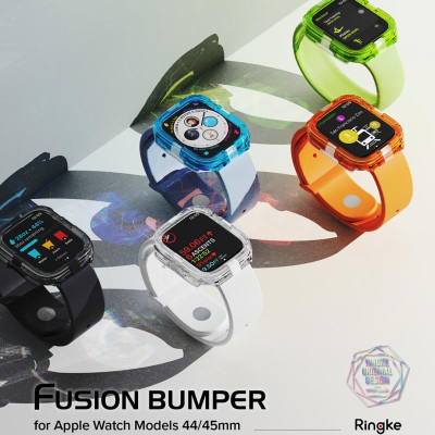 Ốp dành cho Apple Watch 9/8/7 45mm RINGKE Fusion Bumper - Hàng Chính Hãng