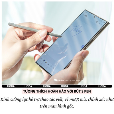 Kính cường lực Full viền màn hình cho Samsung Galaxy S24 Ultra / S25 Ultra hiệu Hoda 0.21mm - Kính Chống Xước 9H, Chống Nổ, Bảo Vệ Toàn Màn Hình iPhone, Nano Chống Bẩn, Trong Suốt Crystal Clear, Tăng Cường Gấp Đôi, Bảo Vệ Loa Tai Nghe, - Hàng nhập khẩu