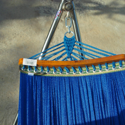 Bộ võng xếp BAN MAI: khung sơn tĩnh điện VIP và lưới mềm dày 99 ( Giao màu ngẫu nhiên )