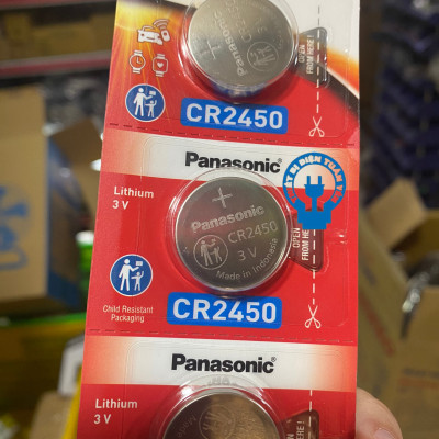 Vỉ 5 Viên Pin CR2450 3V Panasonic - Hàng Chính Hãng