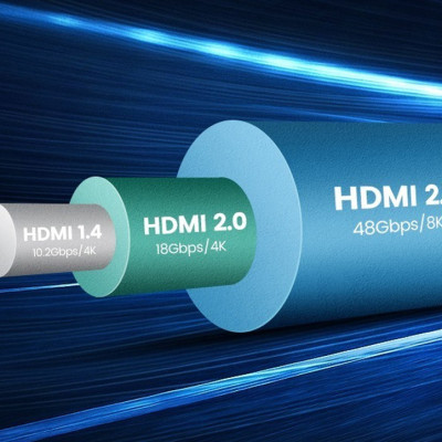 Cáp HDMI 2.1 Chuẩn 8K@60MHz Cao cấp Ugreen 70319 70320 70321 80602 Dài 1m 1,5m 2m 3m - Hàng Chính Hãng