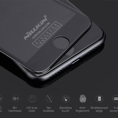 Miếng dán kính cường lực full 3D dành cho iPhone 7 Plus / 8 Plus hiệu Nillkin CP+ Max (chỉ mỏng 0.3mm, Kính ACC Japan, Chống Lóa Hạn Chế Vân Tay) - hàng nhập khẩu