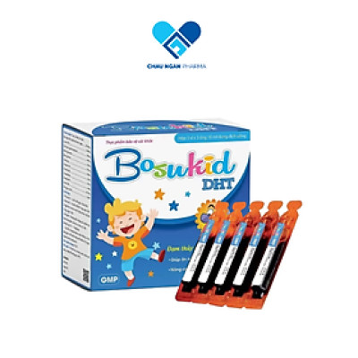 Bosukid DHT Hộp 15 ống 10ml - Đạm thủy phân tự nhiên - Giúp bé ăn ngon - Tăng cường sức đề kháng