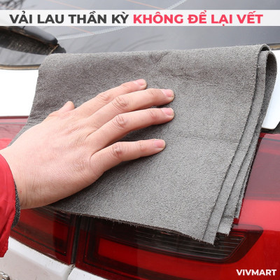 Khăn Lau Kính Nano Ma Thuật Lau Mọi Vết Bẩn Siêu Sạch Không Để Lại Vết Nước Chống Bám Bụi Chuyên Dụng - Khăn Lau Xe Oto Chuyên Dụng - HÀng Chính Hãng MINIIN