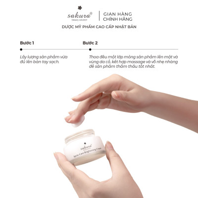 Kem Dưỡng Trắng Sakura Spots Care Brightening Cream (45g)