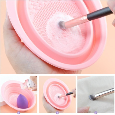 DỤNG CỤ VỆ SINH LÀM SẠCH CỌ TRANG ĐIỂM, DẠNG MÚT KHÔ, VỆ SINH CỌ MAKEUP DỄ DÀNG, GẤP GỌN TIỆN DỤNG 