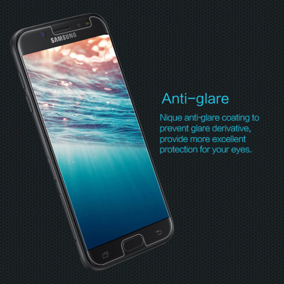 Miếng dán kính cường lực dành cho Samsung Galaxy J7 Pro hiệu HOTCASE HBO (độ cứng 9H, mỏng 0.3mm, vát 2.5D, độ trong chuẩn HD)- hàng nhập khẩu