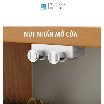 Tủ Giày Gỗ Đa Năng SIB Decor Đặt Tại Lối Vào Phòng Khách KG60/KG62