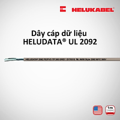 Dây cáp dữ liệu HELUDATA UL 2092 | 1 X 2 X 18AWG | 2 x 1 mm² 