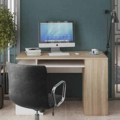 Bàn vi tính gỗ phong cách hiện đại SMLIFE Dazai