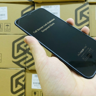Kính Cường Lực Nillkin PC viền nổi chống trầy và chống va đập cạnh cho Iphone 12/12 Pro (6.1) - 12 Pro Max (6.7) - Hàng Chính Hãng