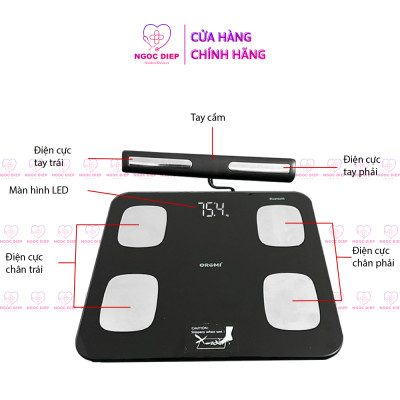 Cân sức khỏe điện tử thông minh OROMI iF2801A - Có chỉ số Inbody kết nối qua app (tặng kèm pin)