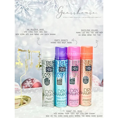 [Chính hãng] Dầu Gội Khô Girlz Only 200ml giúp làm phồng, hỗ trợ cải thiện tình trạng khô bết tóc (Made in UK)