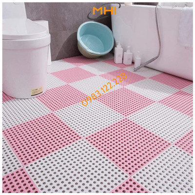 Thảm nhựa lót sàn nhà vệ sinh MHI. Vỉ nhựa lót sàn chống trơn Trải Sàn Nhà Tắm/Vệ Sinh/Nhà Bếp.