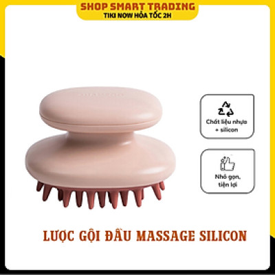 Lược Gội Đầu Massage Silicon - Massage da đầu - Giảm rụng tóc - Kích thích mọc tóc (Màu ngẫu nhiên)