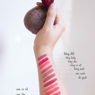 SON KEM GẤC DỀN MẸ KEN MÀU HỒNG CÀ RỐT