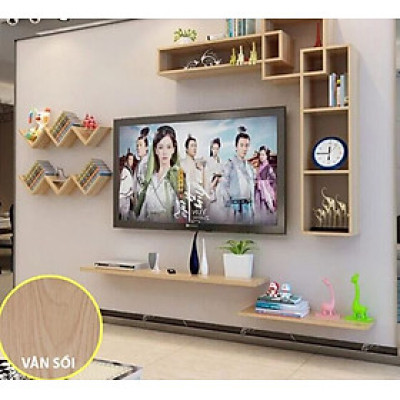 Kệ Tivi Treo Tường Phòng Khách Hiện Đại Juno Sofa CTBST68 KT 117x15x116 cm