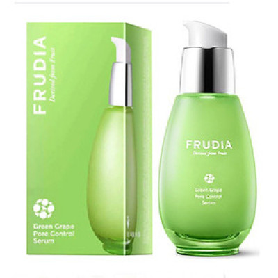 Serum Dưỡng Ẩm Se Khít Lỗ Chân Lông Chiết Xuất Nho Xanh Frudia Green Grape Pore Control Serum 50g