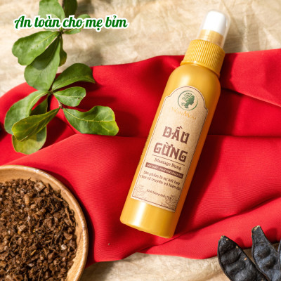 Dầu gừng thảo mộc massage tan mỡ bụng sau sinh Wonmom 70g