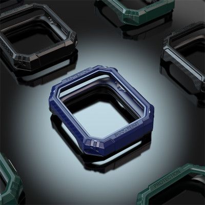 Ốp Case Armor Vân Carbon cho Apple Watch Series 4/5/6/SE/7/8/9/SE2 Size 40mm/41mm/44mm/45mm - Hàng Chính Hãng