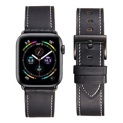 Dây Da Cho Apple Watch Kai.N Herms Leather, Da Bò Thật Cao Cấp Chống Nước Chống Mồ Hôi_ Hàng Chính Hãng