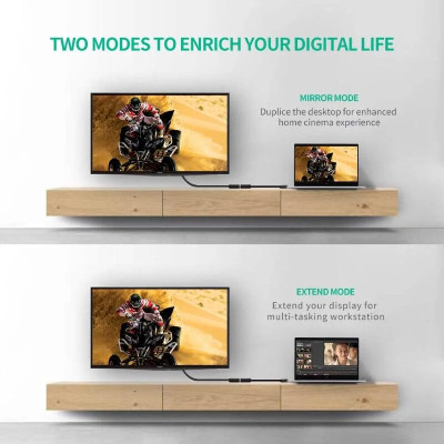 Ugreen UG2011820118TK Màu Đen Đầu chuyển đổi DVI 24 + 1 sang HDMI âm - HÀNG CHÍNH HÃNG