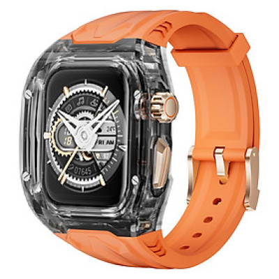 Ốp Case tích hợp dây đeo Lamborghini Style cho Apple Watch Series 4/5/6/SE/7/8/9/SE1,2 Size 44mm/45mm - Hàng Chính Hãng