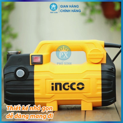 Máy xịt rửa xe INGCO HPWR15028 1500W dây đồng, motor từ không chổi than