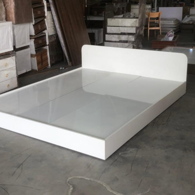Giường ngủ gỗ đơn giản Juno Sofa hiện đại 