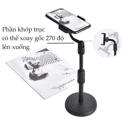 Giá Đỡ Điện Thoại DC01 Có Điều Chỉnh Chiều Cao Được 32cm - Hàng chính hãng
