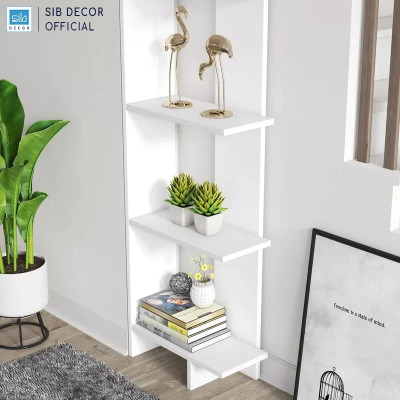 Kệ Sách Để Góc Tường SIB Decor Đơn Giản Mà Đẹp KSG65