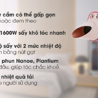 Máy sấy tóc Panasonic Nanoe EH-NA45RP645