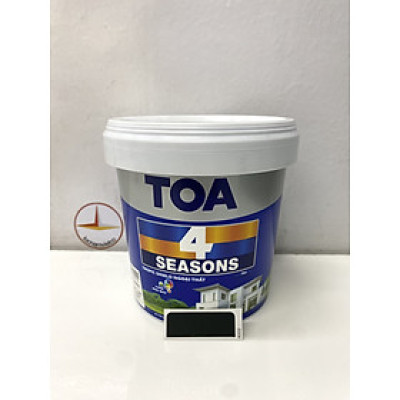 Sơn phào chỉ trong và ngoài nhà Toa 4 Seasons Tropic Shield màu đen D- 8333 _1L
