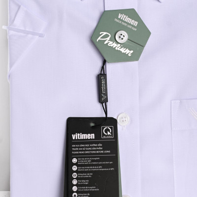 Áo sơ mi nam Vitimen ngắn tay form Slim fit