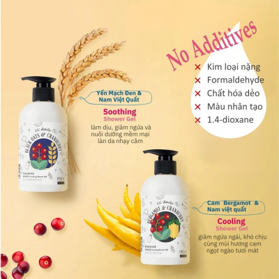 Dung Dịch Vệ Sinh Phụ Nữ CC Daily Feminine Wash Cooling And Refreshing Shower Gel (Bergamot & Cranberry) 330g