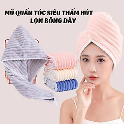 Khăn/Mũ Trùm Tóc Lau Khô – Chăm Sóc Tóc Hiệu Quả, Dùng Tại Nhà & Du Lịch