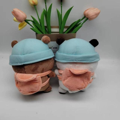 BUBU DUDU búp bê gấu trúc biểu tượng cảm xúc túi búp bê hoạt hình