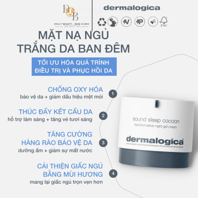 Kem gel phục hồi làn da khô SOUND SLEEP COCOON của Dermalogica - Dolly Beauty