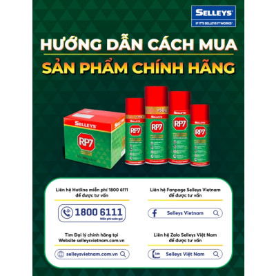 Chai Xịt Chống Rỉ Sét Và Bôi Trơn RP7-  SELLEYS -350G