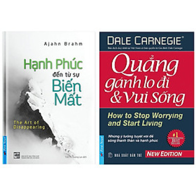 Combo Hạnh Phúc Đến Từ Sự Biến Mất + Quẳng Gánh Lo Đi Và Vui Sống (2 Cuốn)