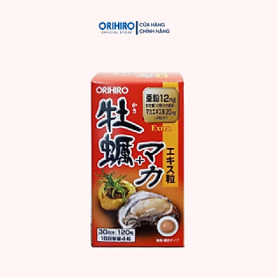 Viên uống tinh chất hàu tươi Maca x2 tăng cường sinh lý Orihiro 120 viên