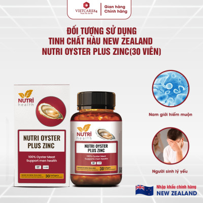 Viên Uống Tinh Chất Hàu New Zealand NUTRI OYSTER PLUS ZINC 60 Viên
